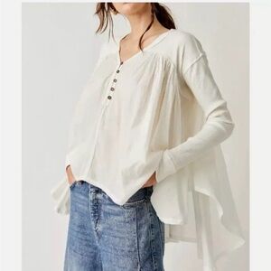 We The Free Women's White Button-Up Top